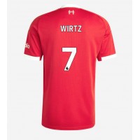 Liverpool Florian Wirtz #7 Domáci futbalový dres 2025-26 Krátky Rukáv